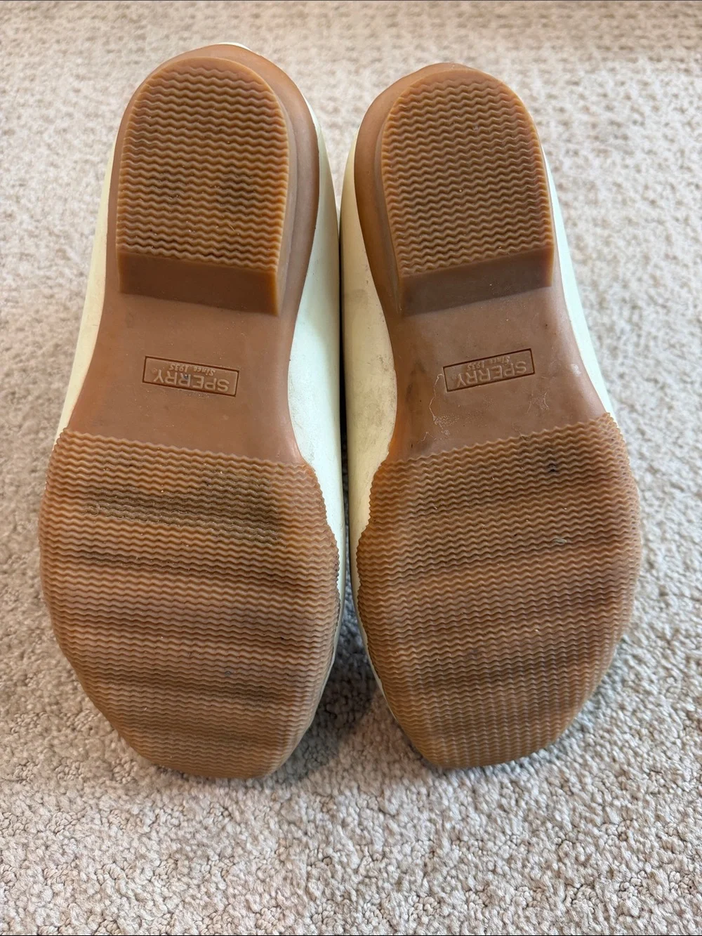 Sperry Cream and Gray Women's Waterproof Duck Boots